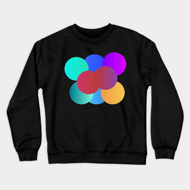 Colorful Circle Crewneck Sweatshirt by ahmadzakiramadhan